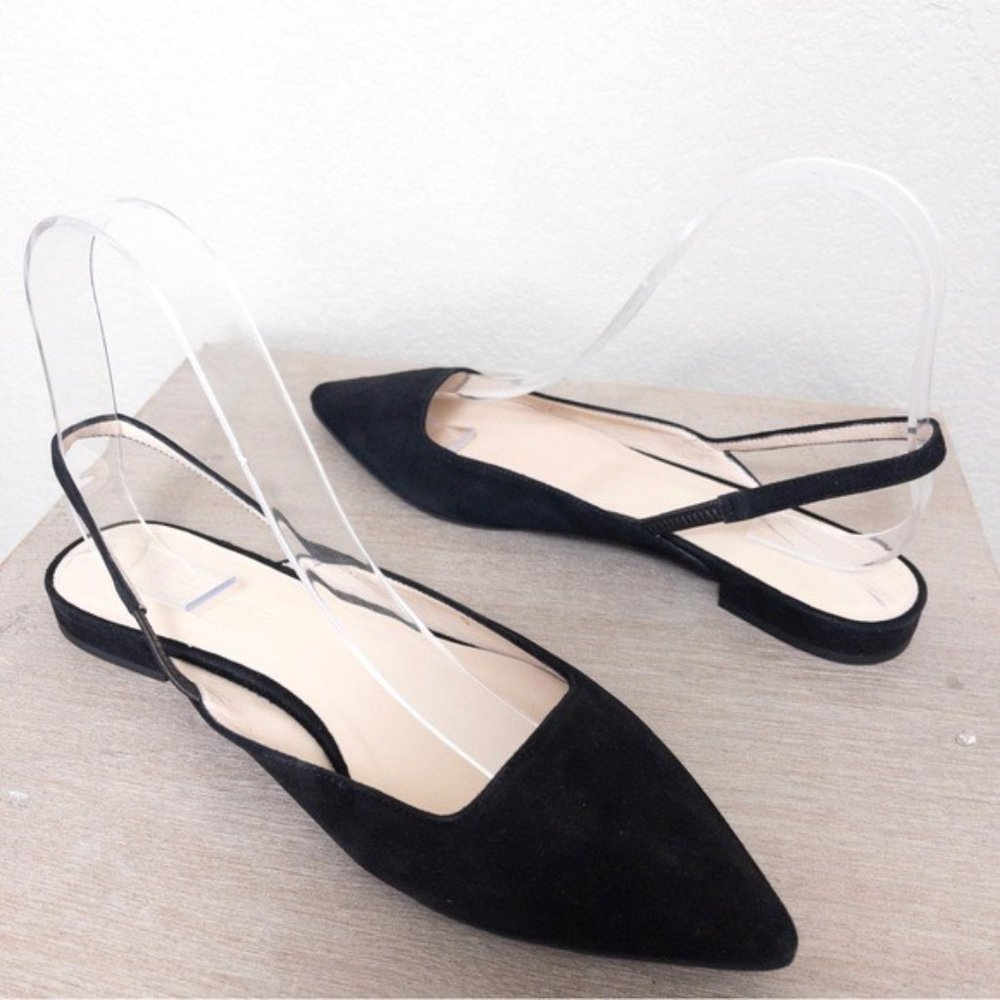 COPY - NWT Everlane The Editor Slingback 5 Black Italian Suede Leather Pointed … - Picture 12 of 12
